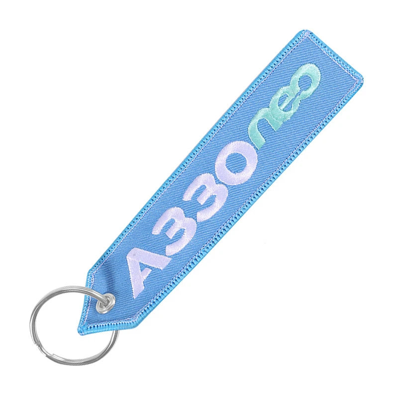 Airbus A320Neo Family A320 Aerospace European Aircraft Design Manufacturer Airplane Airline Flight Keychain Key Chain Fob Ring