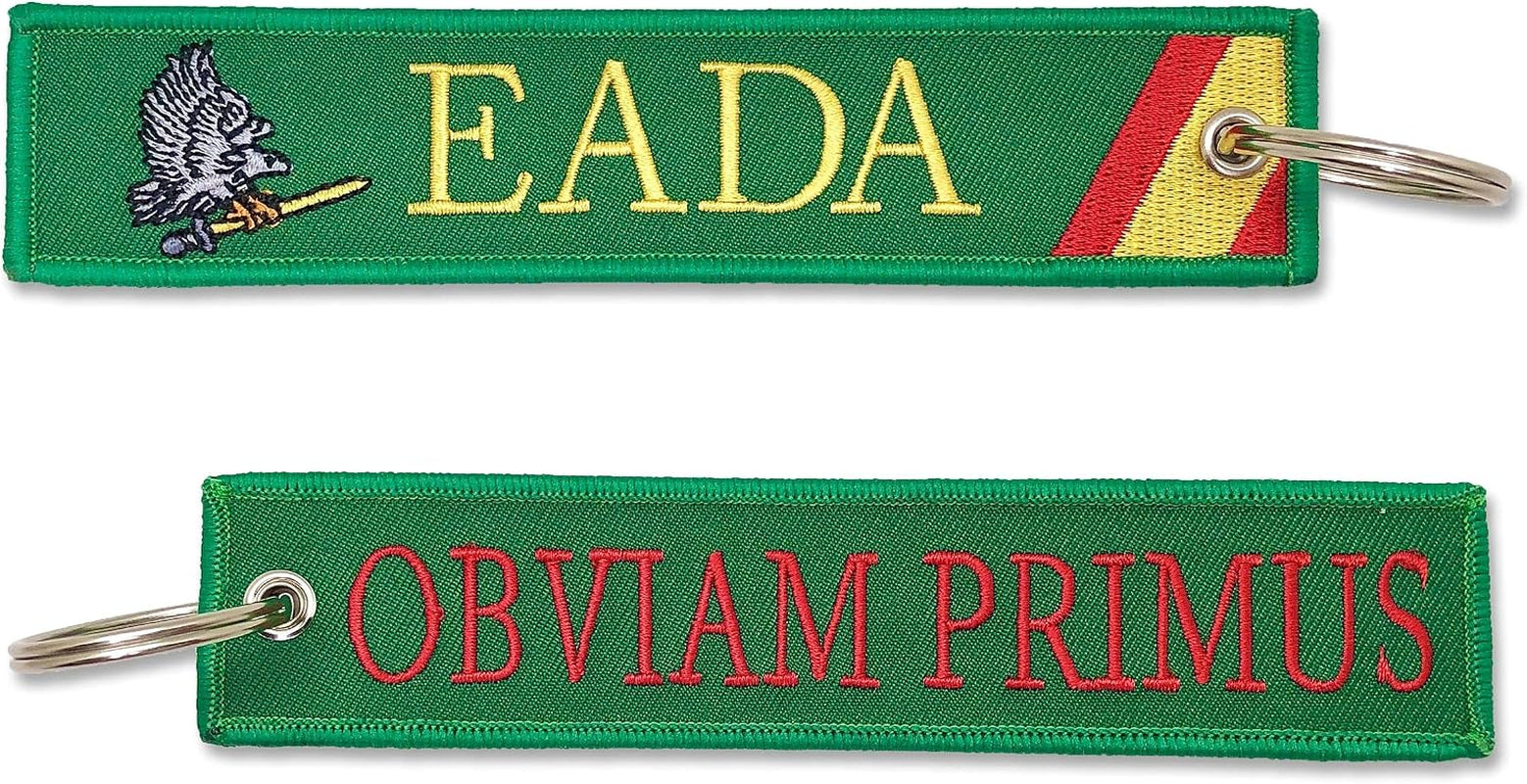 Llavero Bordado Ejército Del Aire Español EADA Escuadrón De Apoyo Al Despliegue Aéreo, Obviam Primus