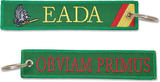 Llavero Bordado Ejército Del Aire Español EADA Escuadrón De Apoyo Al Despliegue Aéreo, Obviam Primus
