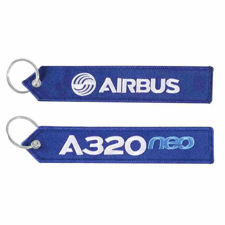 Airbus A320Neo Family A320 Aerospace European Aircraft Design Manufacturer Airplane Airline Flight Keychain Key Chain Fob Ring