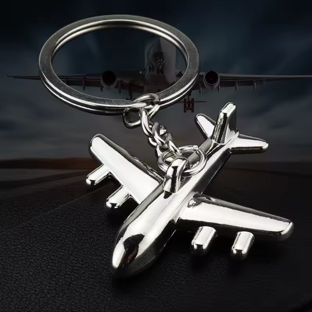 Llavero Metálico 3D de Avión o Helicóptero – Modelo a Elegir